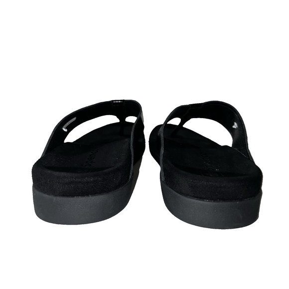 Spenco Shoes Women's Size 10 Black Patent Thong Arch Support Comfort Sandals - Picture 6 of 9